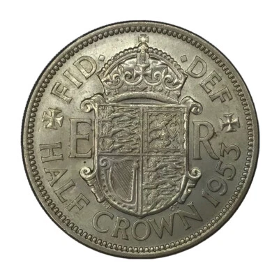 1953 Great Britain Copper Nickel Half Crown BU # - Image 1 of 2