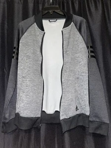 girls adidas grey and black jacket - Picture 1 of 3