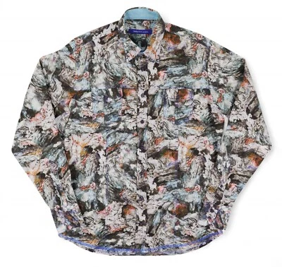 Georg Roth Long Sleeve Shirt Mens Large Multicolor Abstract Print Button Up - Image 1 of 4