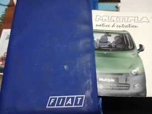 Libretto Uso E Manutenzione Fiat Multipla Lingua Francese  notice d'entretien - Foto 1 di 6