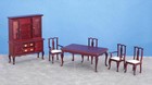 Dollhouse Miniatures 1:12 6 Pc Dining Room Set #T0123 Furniture