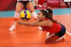 Justine Wong-Orantes volleyball gold medallist photograph 13 - glossy A4 print
