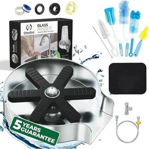 CleanZest 304SUS Stainless Steel Glass Rinser for Sink New Open Box - Bild 1 von 1