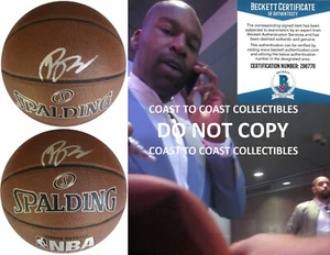 Baron Davis Hornets Warriors LA Clippers signed NBA Basketball proof Beckett BAS - Picture 1 of 4