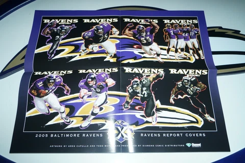 BALTIMORE RAVENS TODD MCFARLAND SGA 10TH ANNIVERSARY POSTER Cover