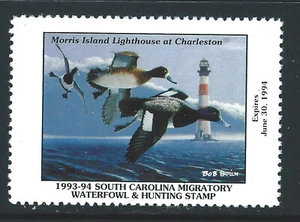 Bigjake: #SC-13, $5.50 Lesser Scaups, 1993 South Carolina Duck Stamp - Bild 1 von 1