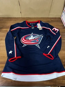 Columbus Blue Jackets Adidas Primegreen Jersey #3 Seth Jones Size 42 Blue NWT - Picture 1 of 7