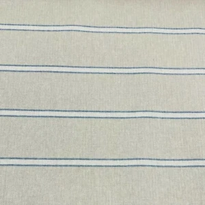 Tela de lino francés de doble franja en azul doble ancho 280 cm | cortinas persianas - Imagen 1 de 4