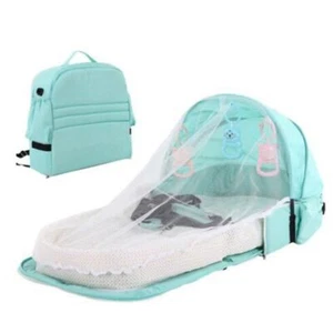 Portable Newborn Infant Baby Bed Bassinet Foldable Baby Travel Cot Crib Bed UK - Picture 1 of 17