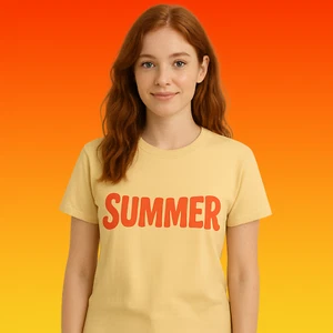 Camiseta Summer Vibes Unisex Camiseta de Algodón para Playa, Viajes y Diversión Sol - Imagen 1 de 7