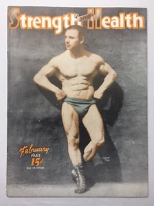1945 / STRENGTH & HEALTH / BODYBUILDING MAGAZINE / MUSCLE / LIFTING / FITNESS - Imagen 1 de 12