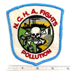 Vintage NCHA Fights Pollution Patch Conservation National Campers & Hikers Assn - Picture 1 of 3