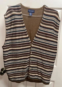 Vintage Britches Great Outdoors Size XXL Striped Sweater Vest - Picture 1 of 7