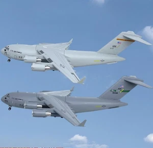Avión de transporte militar USAF C-17 Globemaster III modelo fundido a presión 1/200 - Imagen 1 de 16