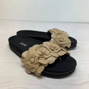 Sandalias ROAM Fleur Slides Talla US 8 Flores Cuero Vegano - Imagen 1 de 12