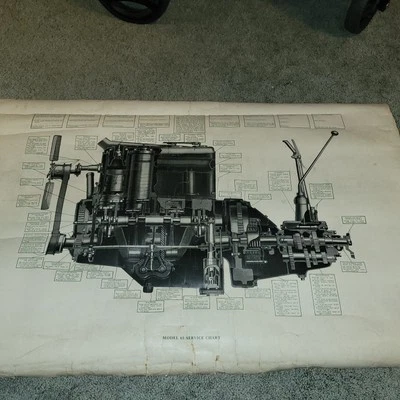 Willys Knight Sleeve Valve Engine Drawings Model 65 Foto 1 de 3