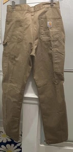 Carhartt Pants Men 30x32 Gray Loose Fit Utility Carpenter Work - Picture 1 of 10