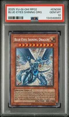 2025 YU-GI-OH! RP02-RETRO PACK 2 #EN096 BLUE-EYES SHINING DRAGON PSA 10 - Image 1 of 2