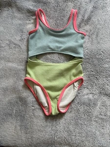 Old Navy Girls Two-Tone Bikini Set with Pink Trim - Picture 1 of 3