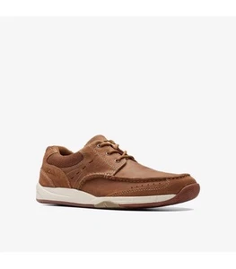 Scarpe stringate Clarks da uomo Allston Edge in nabuk marrone taglia UK 11 G EU 46 - Foto 1 di 6