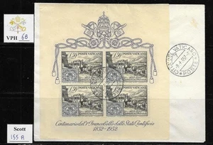 VPH_68. VATICAN POSTAL HISTORY. 1952 FDC w. ROMAN STAGECOACH ss. Sc. 155A - Picture 1 of 1