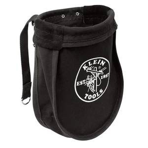 Klein Tool 51A Tool Pouch Utility w/ Interior Pocket Nuts Bolts #10 Canvas Black - Picture 1 of 7
