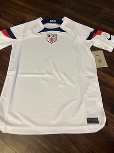 New Nike Youth Team USA Soccer Jersey Size Kids XL White Blue Red - Picture 1 of 4