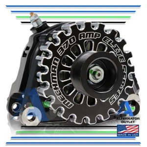 Mechman 370A Billet Alternator 2007-2018 Dodge/Ram 2500/3500 6.7L Cummins Diesel - Picture 1 of 4