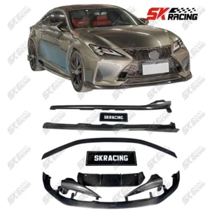 Fits Lexus RC300 RC350 F-Sport 2019+ Carbon Fiber Front Rear Bumper Lip Splitter - Bild 1 von 69