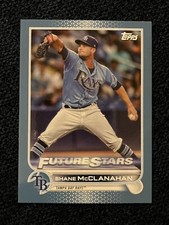 2022 Topps Baseball Mini SHANE MCLANAHAN FUTURE STARS RAYS BLUE 6/10