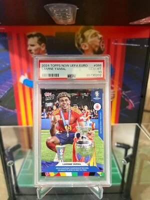 2024 TOPPS NOW UEFA EURO SOCCER #66 LAMINE YAMAL RC PSA 10 - Image 1 of 4