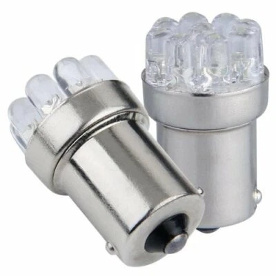 Ampoules BA15S LED 24V 9 leds SMD Blanc xenon 6000K Veilleuses 4x4 Camion - Photo 1/3