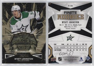 2022-23 SPx Finite Rookies Gold /299 Wyatt Johnston #F-48 Rookie RC