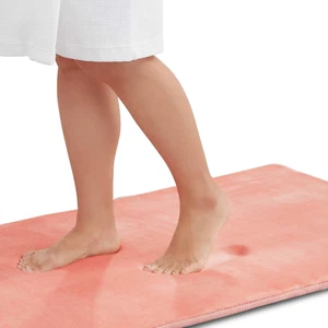 Memory Foam Bath Mat Non Slip Absorbent Super Cozy Velvet Bathroom Rug Carpet (1 - Picture 1 of 12