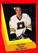 1990-91 ProCards AHL IHL #136 Greg Poss