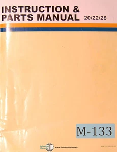 Microweily TY 20 22 26, Lthe Operations Parts and Wiring Manual - Picture 1 of 5