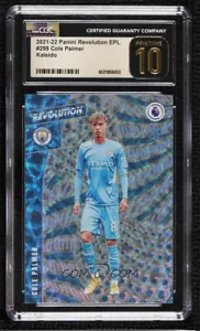 2021-22 Panini Revolution EPL Kaleido #299 Rookie Cole Palmer 16/30 RC CGC 10 - Picture 1 of 2