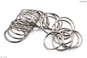 Split Ring Round Key Rings Double Loop Keychian Metal Plating 4 Color 10-1000pcs - Picture 1 of 13