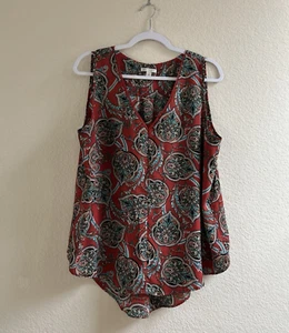Cato Damen mehrfarbig Paisley V-Ausschnitt ärmellos Bluse Top Größe XL EUC - Bild 1 von 14