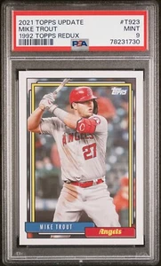 *PSA 9* Actualización Topps 2021 de Mike Trout - 1992 Redux - Los Angeles Angels - Imagen 1 de 2