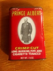 Vintage Prince Albert Crimp Cut Tobacco Tin Pocket Can - Picture 1 of 4