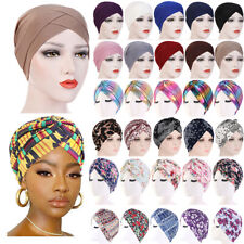 Ladies Hair Loss Beanies Head Wraps Scarf Cancer Chemo Cap Muslim Turban Hats
