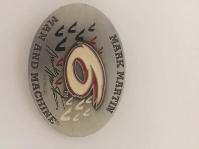 Hebilla de cinturón vintage Mark Martin hombre y máquina #6 Foto 1 de 2