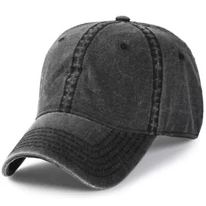 Gorra de béisbol XXL lavada de gran tamaño, M/XL Sports Papá sombrero no estructurado para cabezas grandes - Imagen 1 de 10