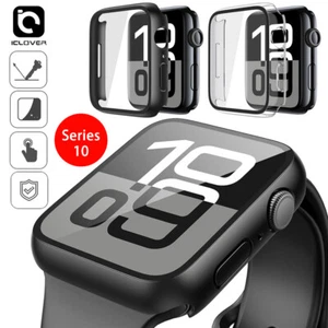 Funda protectora de pantalla de vidrio templado para Apple Watch Series 10 iWatch 42 46 - Imagen 1 de 11