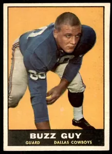 1961 Topps #25 Buzz Guy NM NICE ROOKIE Dallas Cowboys / Duke Blue Devils - Photo 1 sur 3