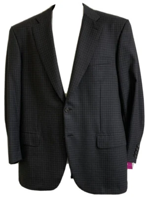 Chaqueta deportiva Brioni para hombre talla 42 negra y gris a cuadros Foto 1 de 4