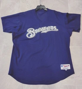 Milwaukee Brewers Majestic Batting Vintage Trikot.  52 Mannschaftsausgabe Vintage - Bild 1 von 8