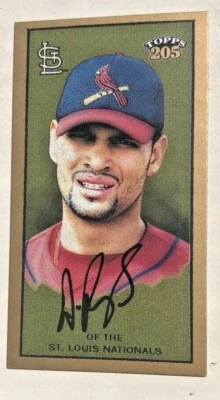 2003 Topps 205 Mini Polar Bear Back Albert Pujols (Clear Logo) #3 - Image 1 of 2