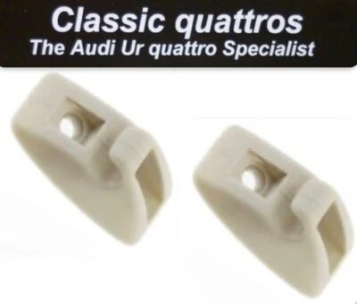 2 BEIGE SUN VISOR CLIPS AUDI UR QUATTRO TURBO-COUPE-50-80-90-100   855857561 - Image 1 of 4